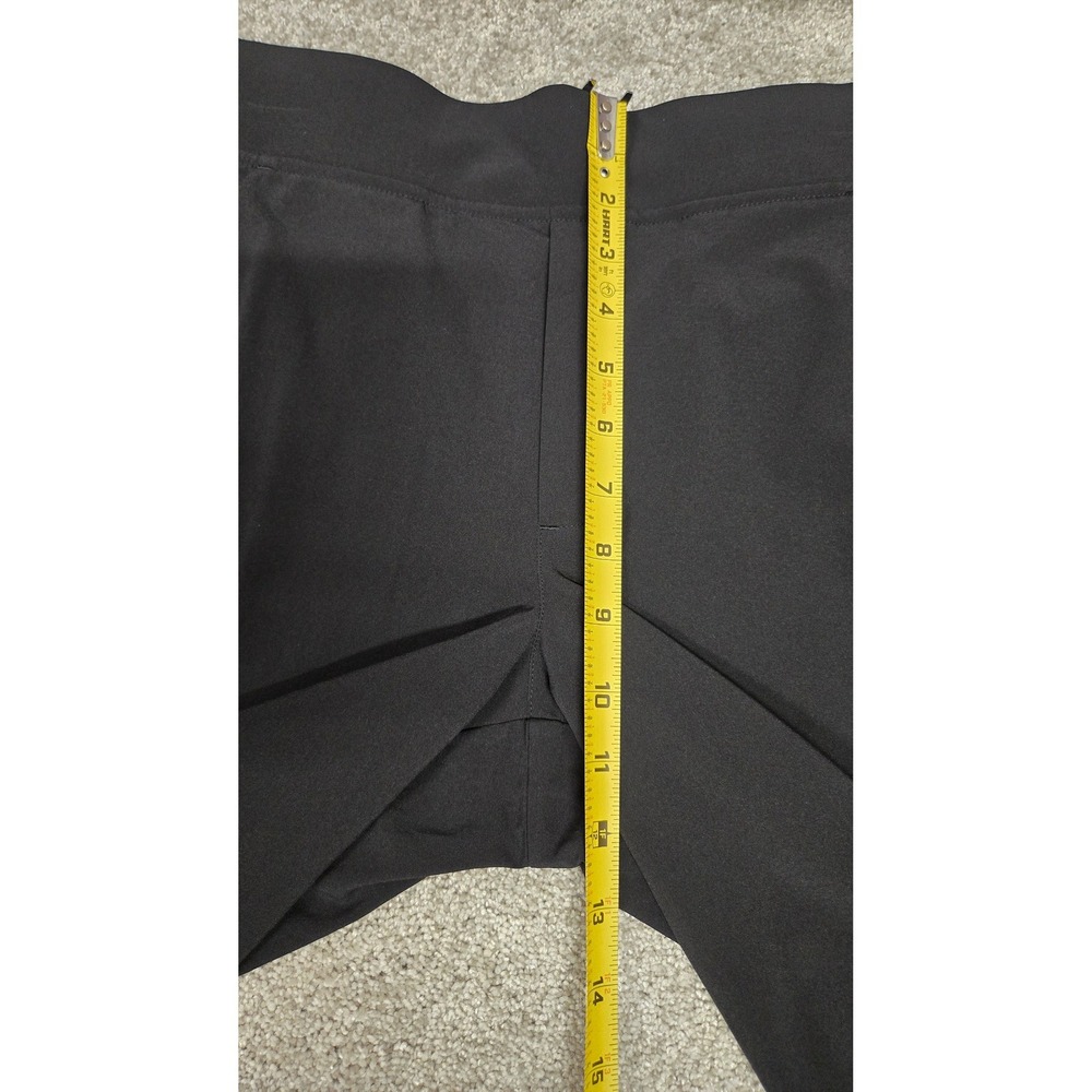Athleta Brooklyn Ankle Pants Stretch Travel Work Slits Black Women's Size 4 Tall - Picture 6 of 12